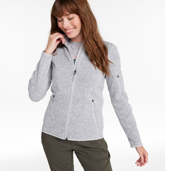 Women's L.L.Bean Sweater Fleece Full-Zip Jacket - M - Picture 1 of 5
